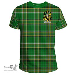Irish Gillson Coat of Arms Family Crest Ireland T Shirt Irish National Tartan Irish County T Shirts