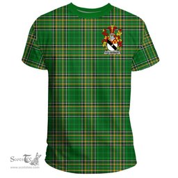 Irish Fitz-Herbert Coat of Arms Family Crest Ireland T Shirt Irish National Tartan Irish County T Shirts