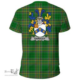 Irish Eardley Coat of Arms Family Crest Ireland T Shirt Irish National Tartan Irish County T Shirts