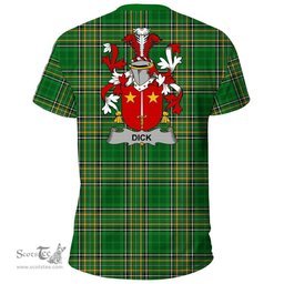 Irish Dick Coat of Arms Family Crest Ireland T Shirt Irish National Tartan Irish County T Shirts