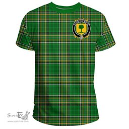 Irish House of O'BOYLE Coat of Arms Family Crest Ireland T Shirt Irish National Tartan Irish County T Shirts