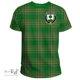 Irish House of O'CONNOR (Faly) Coat of Arms Family Crest Ireland T Shirt Irish National Tartan Irish County T Shirts