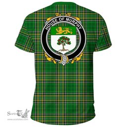 Irish House of MURPHY (O?Morchoe) Coat of Arms Family Crest Ireland T Shirt Irish National Tartan Irish County T Shirts