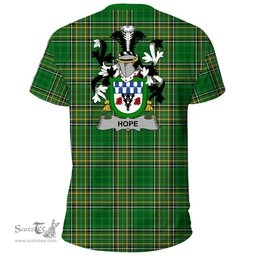 Irish Hope Coat of Arms Family Crest Ireland T Shirt Irish National Tartan Irish County T Shirts