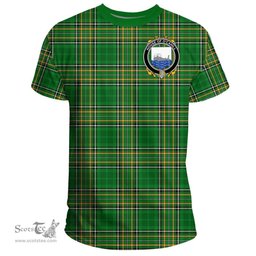 Irish House of O'CAHILL Coat of Arms Family Crest Ireland T Shirt Irish National Tartan Irish County T Shirts