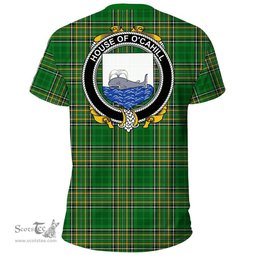 Irish House of O'CAHILL Coat of Arms Family Crest Ireland T Shirt Irish National Tartan Irish County T Shirts