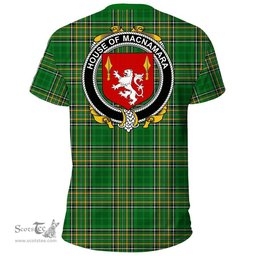 Irish House of MACNAMARA Coat of Arms Family Crest Ireland T Shirt Irish National Tartan Irish County T Shirts
