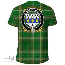 Irish House of NAGLE Coat of Arms Family Crest Ireland T Shirt Irish National Tartan Irish County T Shirts