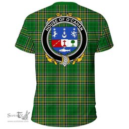 Irish House of O'CAHAN (KEANE) Coat of Arms Family Crest Ireland T Shirt Irish National Tartan Irish County T Shirts