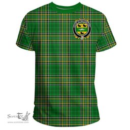 Irish House of MACSWEENEY Coat of Arms Family Crest Ireland T Shirt Irish National Tartan Irish County T Shirts