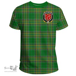 Irish House of MACNALLY Coat of Arms Family Crest Ireland T Shirt Irish National Tartan Irish County T Shirts