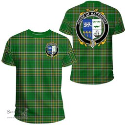 Irish House of MACSHEEHY Coat of Arms Family Crest Ireland T Shirt Irish National Tartan Irish County T Shirts