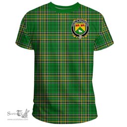Irish House of MACDONOGH (Connacht) Coat of Arms Family Crest Ireland T Shirt Irish National Tartan Irish County T Shirts
