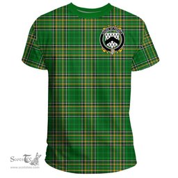 Irish House of FRENCH Coat of Arms Family Crest Ireland T Shirt Irish National Tartan Irish County T Shirts