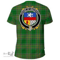 Irish House of MACEVOY Coat of Arms Family Crest Ireland T Shirt Irish National Tartan Irish County T Shirts