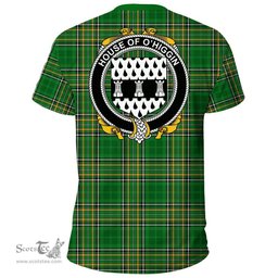 Irish House of O'HIGGIN Coat of Arms Family Crest Ireland T Shirt Irish National Tartan Irish County T Shirts