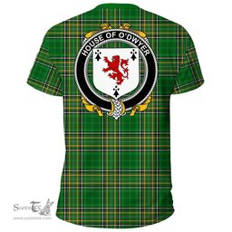 Irish House of O'DWYER Coat of Arms Family Crest Ireland T Shirt Irish National Tartan Irish County T Shirts