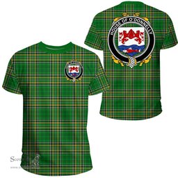 Irish House of O'DONNELLY Coat of Arms Family Crest Ireland T Shirt Irish National Tartan Irish County T Shirts