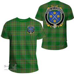 Irish House of O'DINNEEN Coat of Arms Family Crest Ireland T Shirt Irish National Tartan Irish County T Shirts