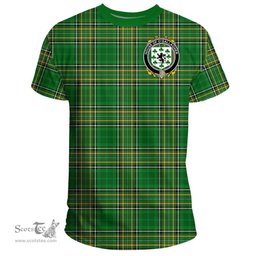 Irish House of O'GALLAGHER Coat of Arms Family Crest Ireland T Shirt Irish National Tartan Irish County T Shirts