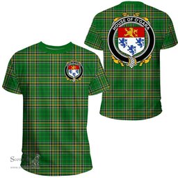 Irish House of O'GARA Coat of Arms Family Crest Ireland T Shirt Irish National Tartan Irish County T Shirts
