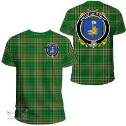 Irish House of O'FAHY Coat of Arms Family Crest Ireland T Shirt Irish National Tartan Irish County T Shirts