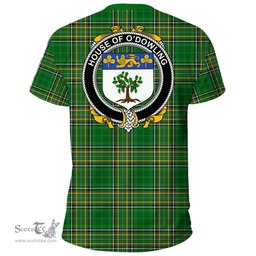 Irish House of O'DOWLING Coat of Arms Family Crest Ireland T Shirt Irish National Tartan Irish County T Shirts