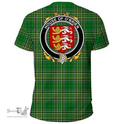 Irish House of O'BRIEN Coat of Arms Family Crest Ireland T Shirt Irish National Tartan Irish County T Shirts