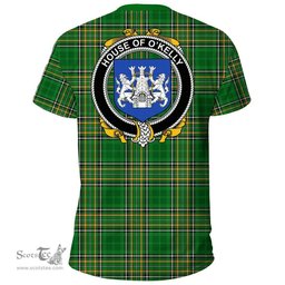 Irish House of O'KELLY Coat of Arms Family Crest Ireland T Shirt Irish National Tartan Irish County T Shirts