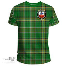 Irish House of O'MULVIHILL Coat of Arms Family Crest Ireland T Shirt Irish National Tartan Irish County T Shirts