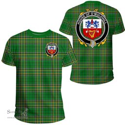 Irish House of O'MULVIHILL Coat of Arms Family Crest Ireland T Shirt Irish National Tartan Irish County T Shirts