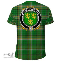 Irish House of O'HORAN Coat of Arms Family Crest Ireland T Shirt Irish National Tartan Irish County T Shirts