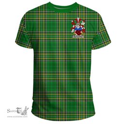 Irish Micklethwait Coat of Arms Family Crest Ireland T Shirt Irish National Tartan Irish County T Shirts