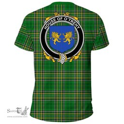 Irish House of O'TREHY (Troy) Coat of Arms Family Crest Ireland T Shirt Irish National Tartan Irish County T Shirts