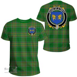 Irish House of O'TREHY (Troy) Coat of Arms Family Crest Ireland T Shirt Irish National Tartan Irish County T Shirts