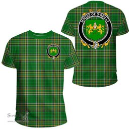Irish House of O'REILLY Coat of Arms Family Crest Ireland T Shirt Irish National Tartan Irish County T Shirts