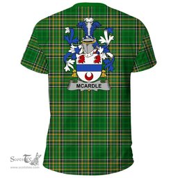 Irish McArdle Coat of Arms Family Crest Ireland T Shirt Irish National Tartan Irish County T Shirts