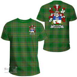Irish Lenihan or O'Lenaghan Coat of Arms Family Crest Ireland T Shirt Irish National Tartan Irish County T Shirts