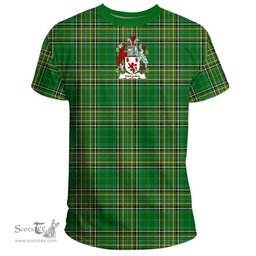 Irish McCauley Coat of Arms Family Crest Ireland T Shirt Irish National Tartan Irish County T Shirts