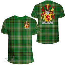 Irish Lalor or O'Lawlor Coat of Arms Family Crest Ireland T Shirt Irish National Tartan Irish County T Shirts