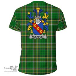 Irish McFadden or McFadyen Coat of Arms Family Crest Ireland T Shirt Irish National Tartan Irish County T Shirts