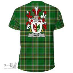 Irish Mape Coat of Arms Family Crest Ireland T Shirt Irish National Tartan Irish County T Shirts
