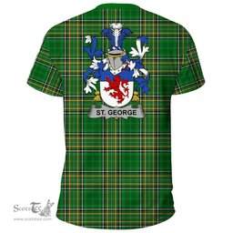 Irish St. George Coat of Arms Family Crest Ireland T Shirt Irish National Tartan Irish County T Shirts