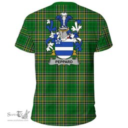 Irish Peppard Coat of Arms Family Crest Ireland T Shirt Irish National Tartan Irish County T Shirts