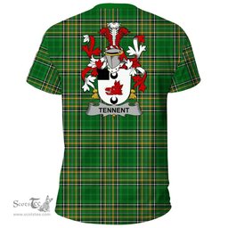 Irish Tennent Coat of Arms Family Crest Ireland T Shirt Irish National Tartan Irish County T Shirts