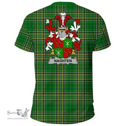 Irish Naghten or O'Naghten Coat of Arms Family Crest Ireland T Shirt Irish National Tartan Irish County T Shirts