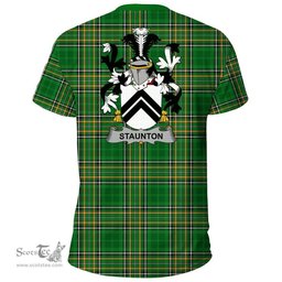 Irish Staunton Coat of Arms Family Crest Ireland T Shirt Irish National Tartan Irish County T Shirts