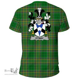 Irish Otway Coat of Arms Family Crest Ireland T Shirt Irish National Tartan Irish County T Shirts