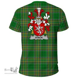 Irish Stack Coat of Arms Family Crest Ireland T Shirt Irish National Tartan Irish County T Shirts