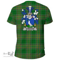 Irish Sheehan or O'Sheehan Coat of Arms Family Crest Ireland T Shirt Irish National Tartan Irish County T Shirts